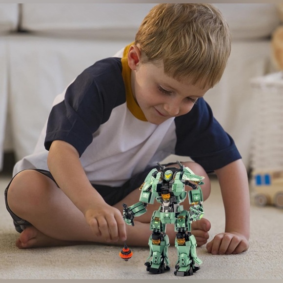 Transforming Mech Robot Building Blocks Set Toys For Kids Electric Wheel Hammer - Picture 5 of 7